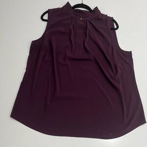 Calvin Klein Sleeveless Purple Blouse